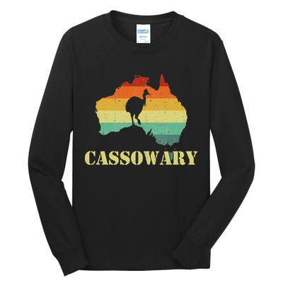 Funny Cassowary Retro Cassowary Tall Long Sleeve T-Shirt