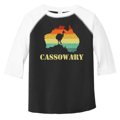 Funny Cassowary Retro Cassowary Toddler Fine Jersey T-Shirt