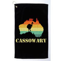 Funny Cassowary Retro Cassowary Golf Towel