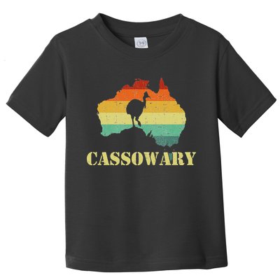 Funny Cassowary Retro Cassowary Toddler T-Shirt