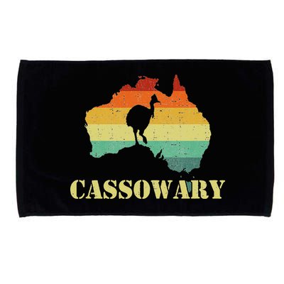 Funny Cassowary Retro Cassowary Microfiber Hand Towel