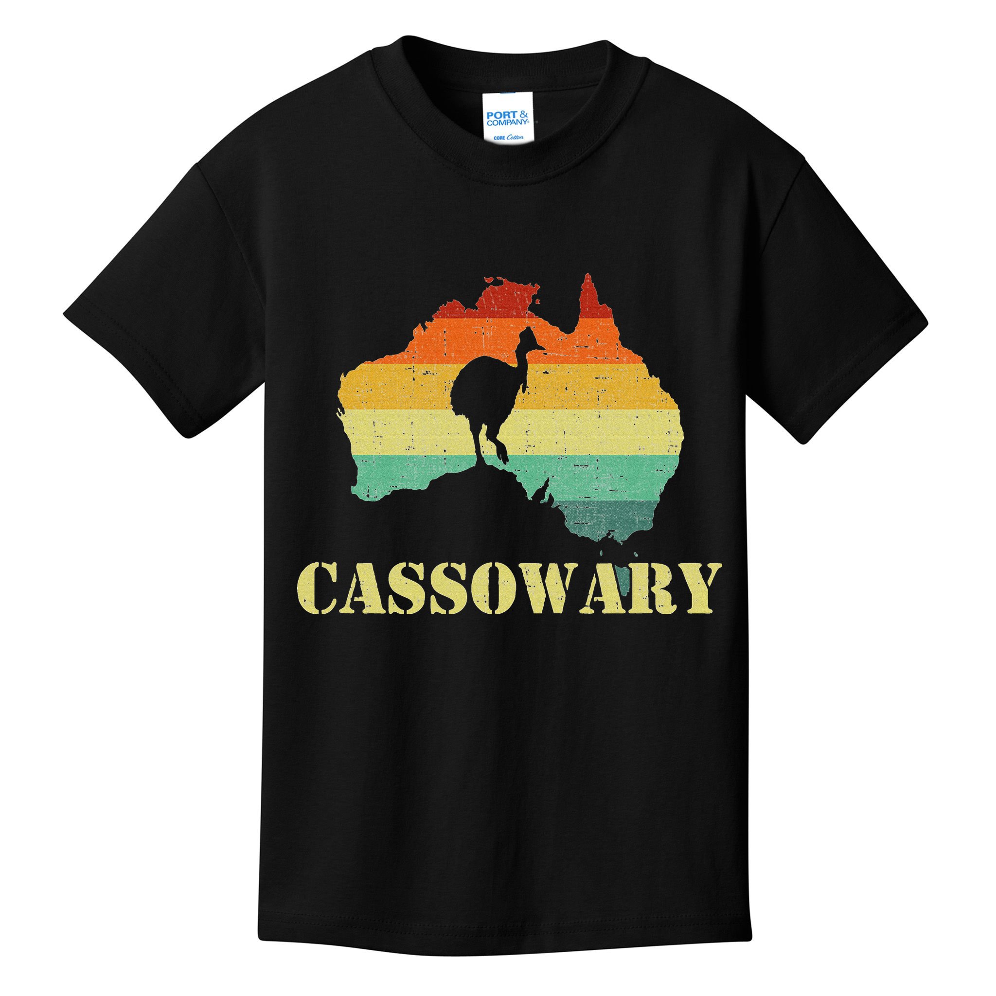 Funny Cassowary Retro Cassowary Kids T-Shirt