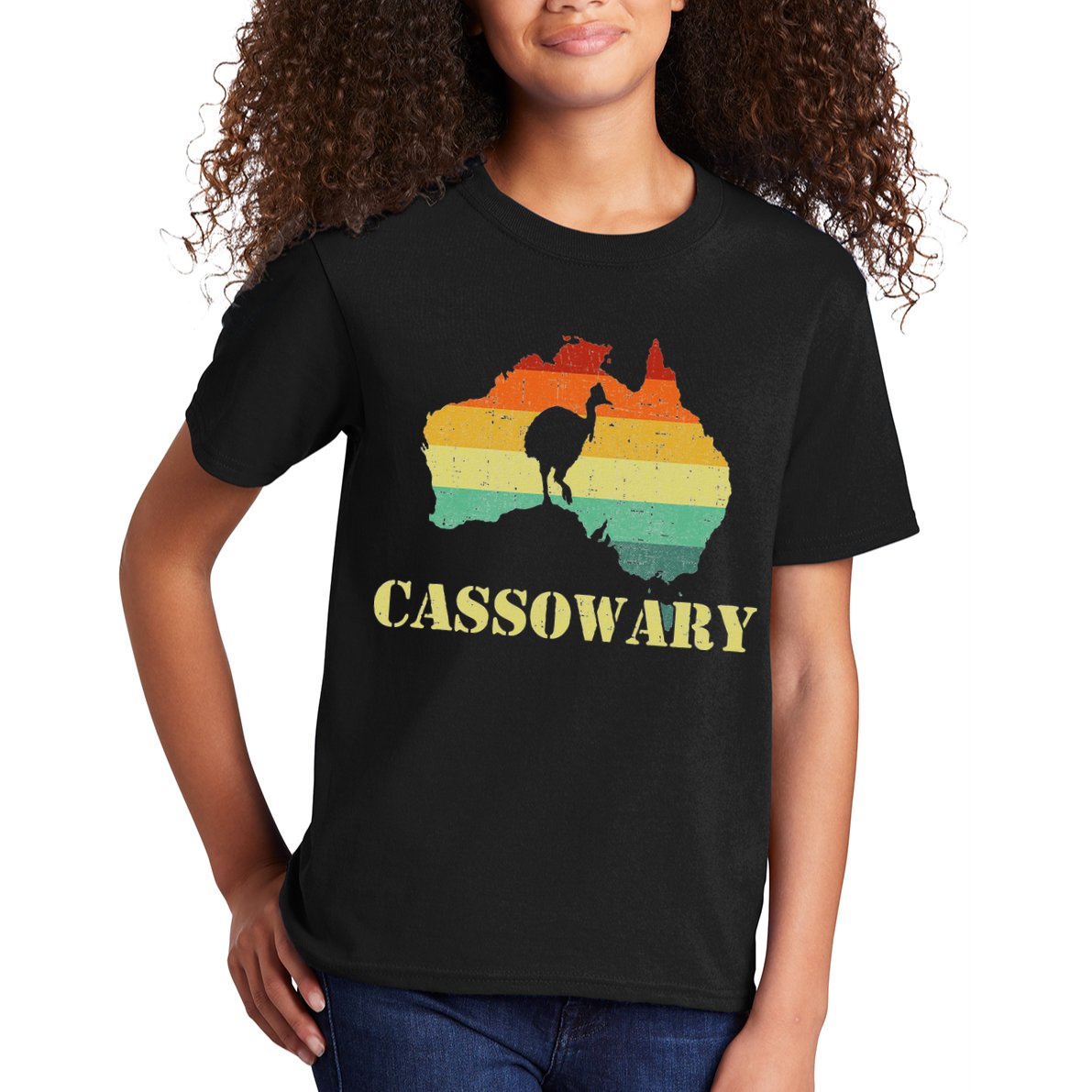 Funny Cassowary Retro Cassowary Kids T-Shirt