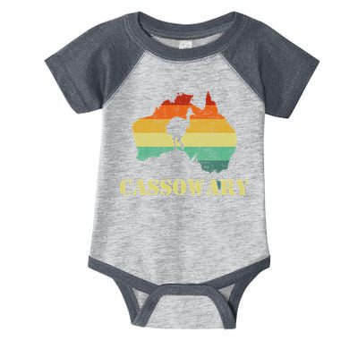 Funny Cassowary Retro Cassowary Infant Baby Jersey Bodysuit