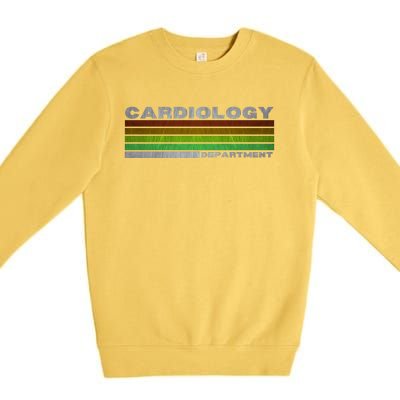 Funny Cardiology Rainbow Cardiologist Heart Surgeon Great Gift Premium Crewneck Sweatshirt