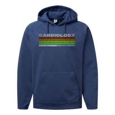 Funny Cardiology Rainbow Cardiologist Heart Surgeon Great Gift Performance Fleece Hoodie