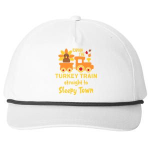 Funny Cute Riden The Turkey Train Sleepy Town Snapback Five-Panel Rope Hat