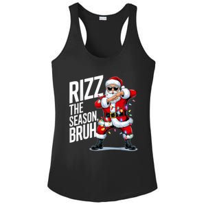 Funny Christmas Riz Zmas Santa Xmas Rizz The Season Bruh Ladies PosiCharge Competitor Racerback Tank