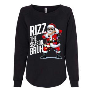 Funny Christmas Riz Zmas Santa Xmas Rizz The Season Bruh Womens California Wash Sweatshirt