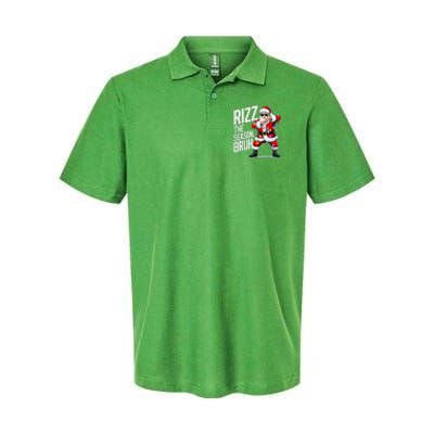 Funny Christmas Riz Zmas Santa Xmas Rizz The Season Bruh Softstyle Adult Sport Polo