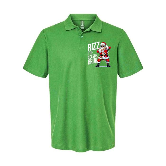 Funny Christmas Riz Zmas Santa Xmas Rizz The Season Bruh Softstyle Adult Sport Polo