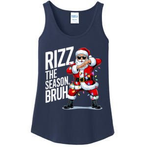 Funny Christmas Riz Zmas Santa Xmas Rizz The Season Bruh Ladies Essential Tank