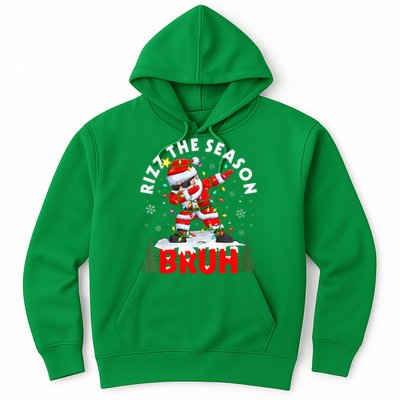 Funny Christmas Rizz Mas Santa Xmas Rizz The Season Bruh Hoodie