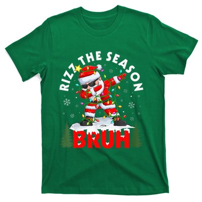 Funny Christmas Rizz Mas Santa Xmas Rizz The Season Bruh T-Shirt