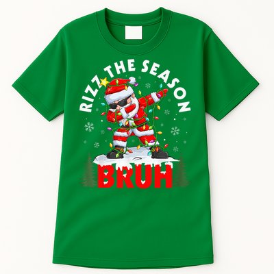 Funny Christmas Rizz Mas Santa Xmas Rizz The Season Bruh Tall T-Shirt