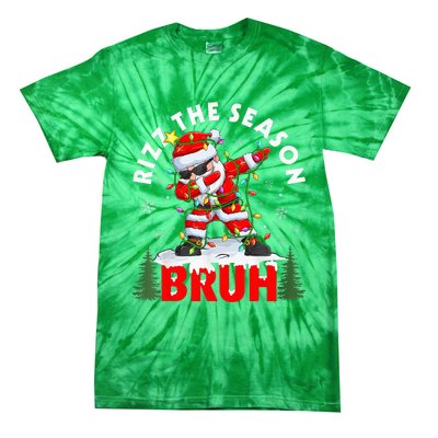 Funny Christmas Rizz Mas Santa Xmas Rizz The Season Bruh Tie-Dye T-Shirt