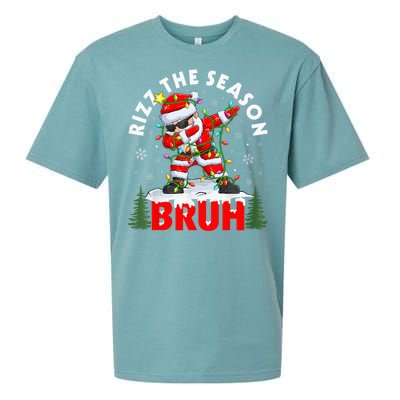 Funny Christmas Rizz Mas Santa Xmas Rizz The Season Bruh Sueded Cloud Jersey T-Shirt