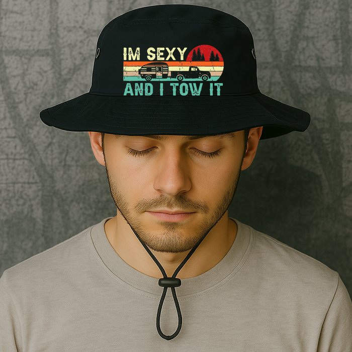 Funny Camping RV Im Sexy And I Tow It RV Camper Bucket Hat