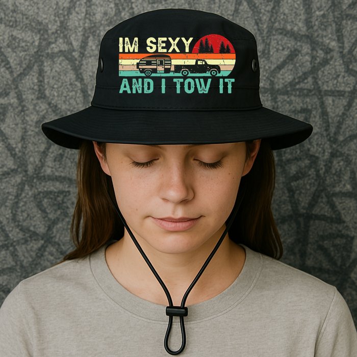 Funny Camping RV Im Sexy And I Tow It RV Camper Bucket Hat