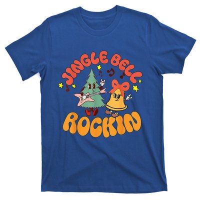 Funny Christmas Retro Music Jingle Bell Rock Rockin Xmas T-Shirt