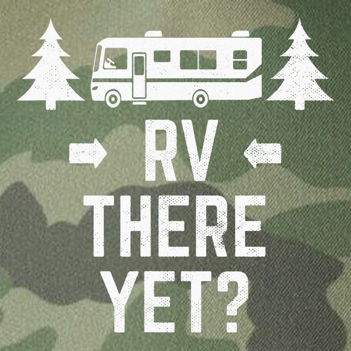 Funny Camping RV There Yet Class A Motorhome Legacy Tie Dye Trucker Hat