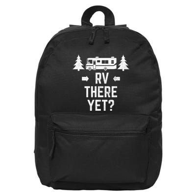 Funny Camping RV There Yet Class A Motorhome 16 in Basic Backpack