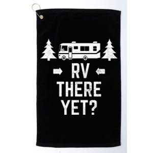 Funny Camping RV There Yet Class A Motorhome Platinum Collection Golf Towel