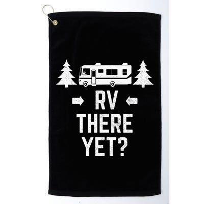 Funny Camping RV There Yet Class A Motorhome Golf Towel