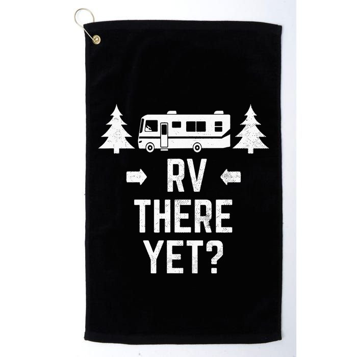 Funny Camping RV There Yet Class A Motorhome Golf Towel