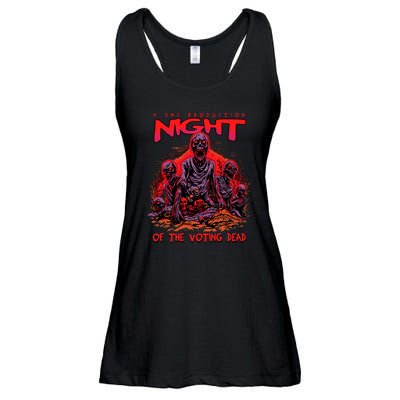 Funny Conseervative Republican Halloween Night Of The Voting Dead Ladies Essential Flowy Tank