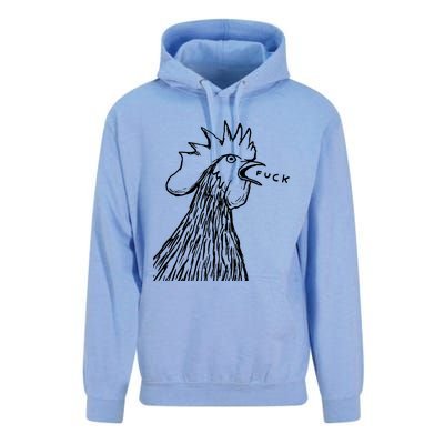 Funny Chicken Rooster Saying Fuck Unisex Surf Hoodie