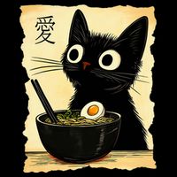 Funny Cat Ramen Graphic Japanese Kawaii Anime Cat Cooling Performance Crew T-Shirt
