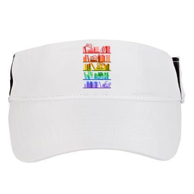 Funny Colorful Rainbow Library Cats Adult Drive Performance Visor