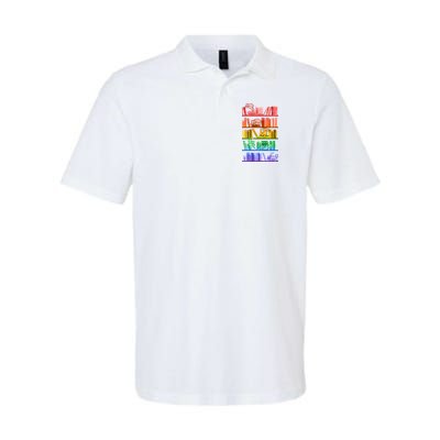 Funny Colorful Rainbow Library Cats Polo