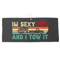 Funny Camping Rv Im Sexy And I Tow It Rv Camper Large Microfiber Waffle Golf Towel