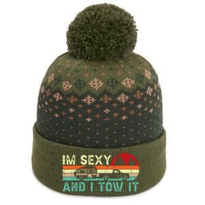 Funny Camping Rv Im Sexy And I Tow It Rv Camper The Baniff Cuffed Pom Beanie