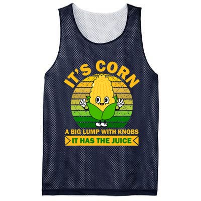 Funny Corn Retro Vintage It Has The Juice It’s Corn Mesh Reversible Basketball Jersey Tank