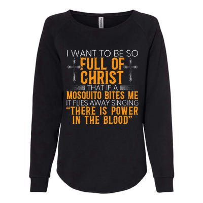 Funny Christian Religious Servant Of God Faithful Jesus Womens California Wash Sweatshirt