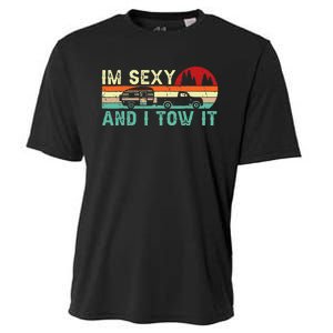 Funny Camping RV Im Sexy And I Tow It RV Camper Cooling Performance Crew T-Shirt