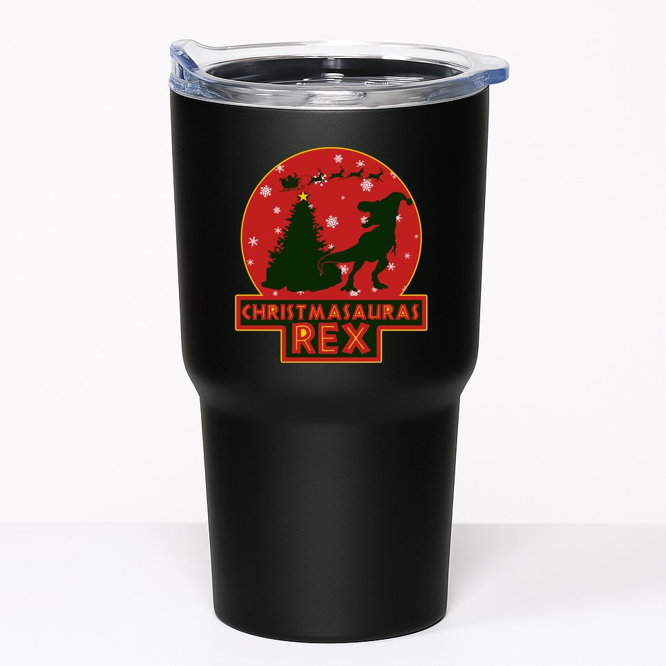 Funny Christmasaurus Rex Tumbler