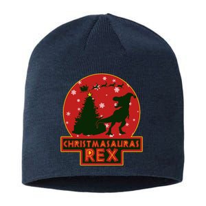 Funny Christmasaurus Rex Sustainable Beanie