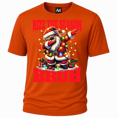 Funny Christmas Rizzmas Santa Xmas Rizz The Season Bruh Meaningful Gift Cooling Performance Crew T-Shirt