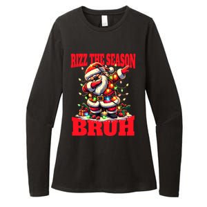 Funny Christmas Rizzmas Santa Xmas Rizz The Season Bruh Meaningful Gift Womens CVC Long Sleeve Shirt