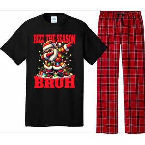 Funny Christmas Rizzmas Santa Xmas Rizz The Season Bruh Meaningful Gift Pajama Set