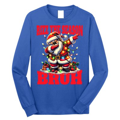 Funny Christmas Rizzmas Santa Xmas Rizz The Season Bruh Meaningful Gift Long Sleeve Shirt