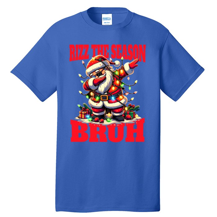 Funny Christmas Rizzmas Santa Xmas Rizz The Season Bruh Meaningful Gift Tall T-Shirt