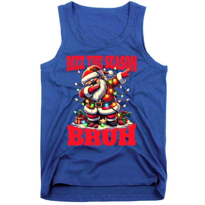 Funny Christmas Rizzmas Santa Xmas Rizz The Season Bruh Meaningful Gift Tank Top