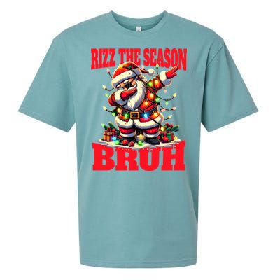 Funny Christmas Rizzmas Santa Xmas Rizz The Season Bruh Meaningful Gift Sueded Cloud Jersey T-Shirt