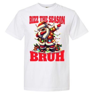 Funny Christmas Rizzmas Santa Xmas Rizz The Season Bruh Meaningful Gift Garment-Dyed Heavyweight T-Shirt