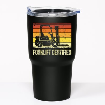 Forklift Certified Retro Forklift Operator Forklift Driver Tumbler